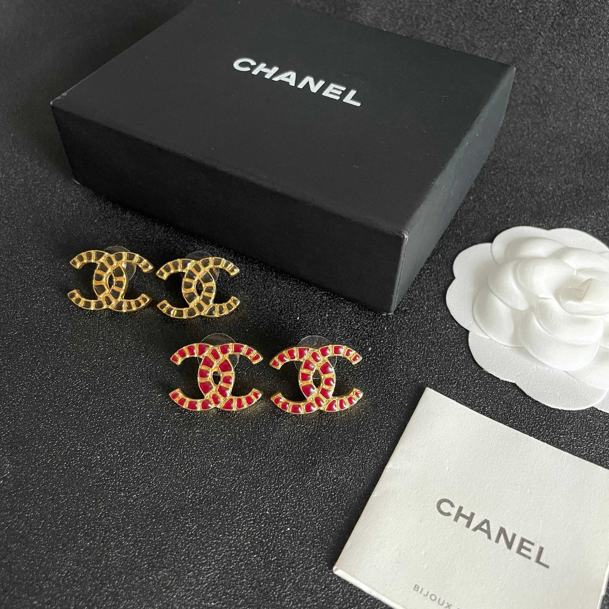 Chanel Interlocking C Stud Earrings - album image 5