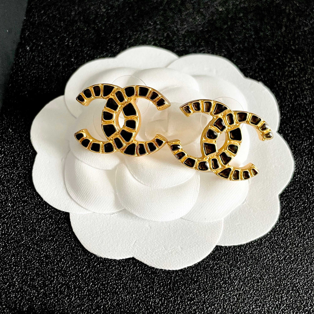 Chanel Interlocking C Stud Earrings - album image 8