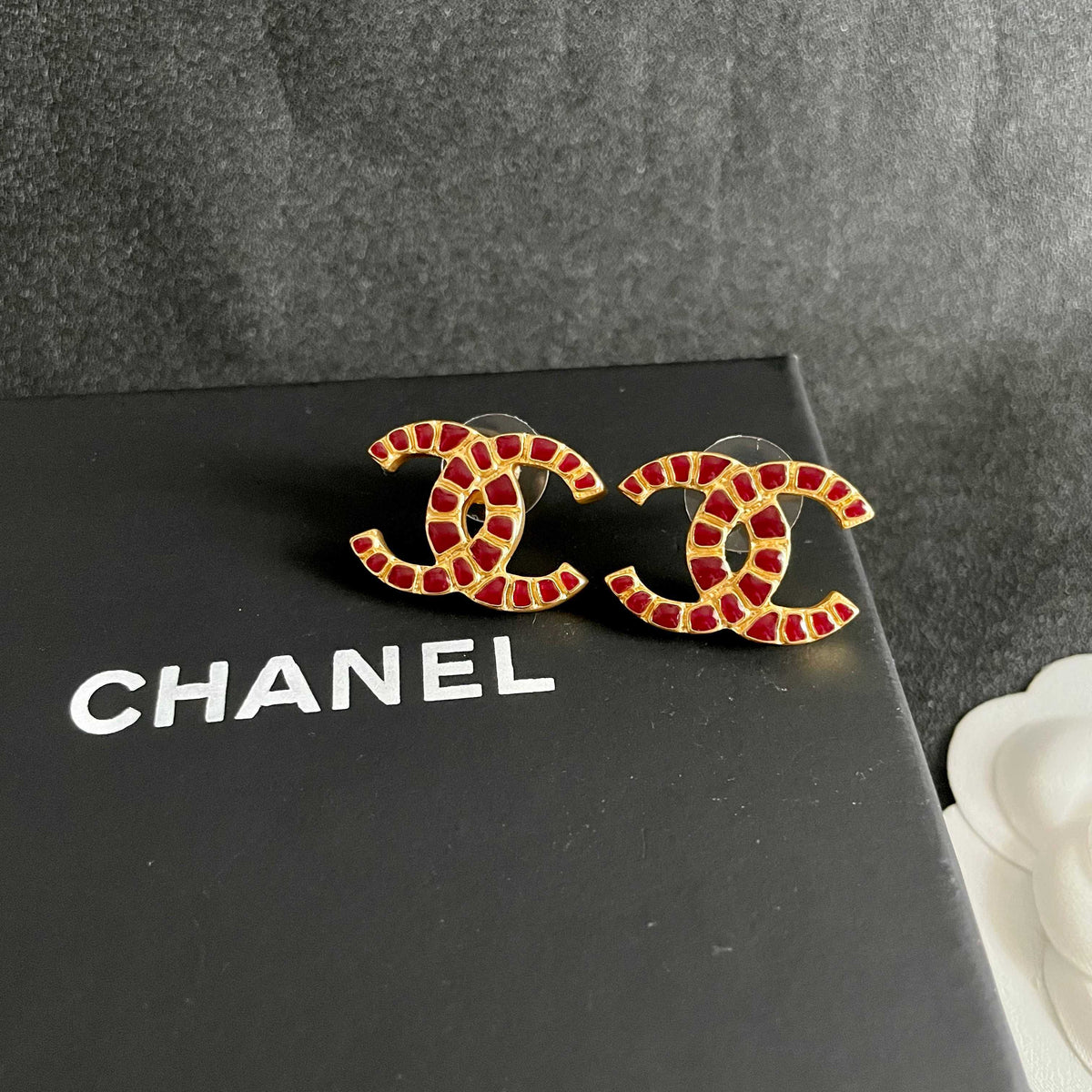 Chanel Interlocking C Stud Earrings - album image 9