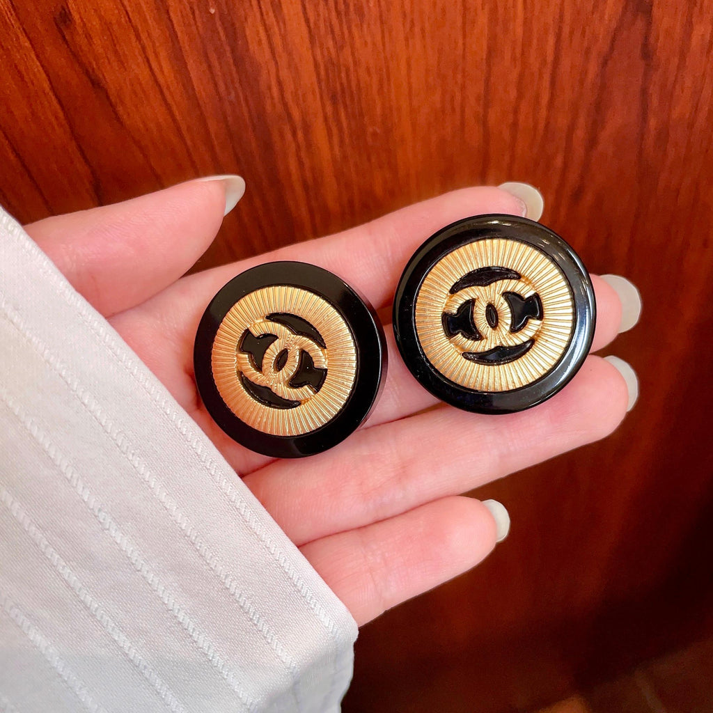 Chanel Interlocking C Stud Earrings - album image 4