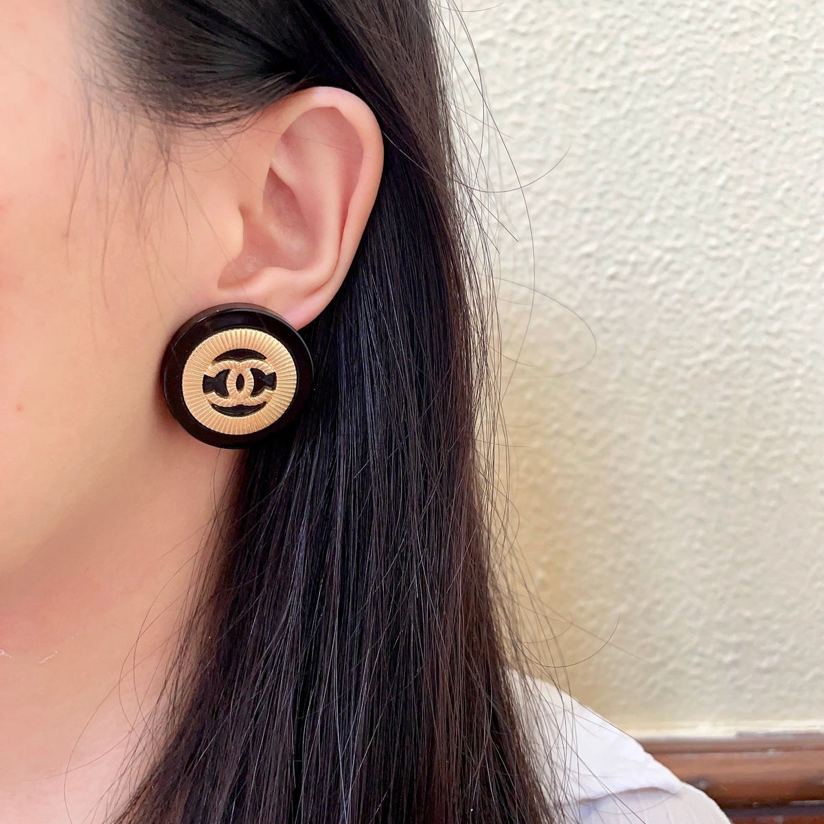 Chanel Interlocking C Stud Earrings - album image 3