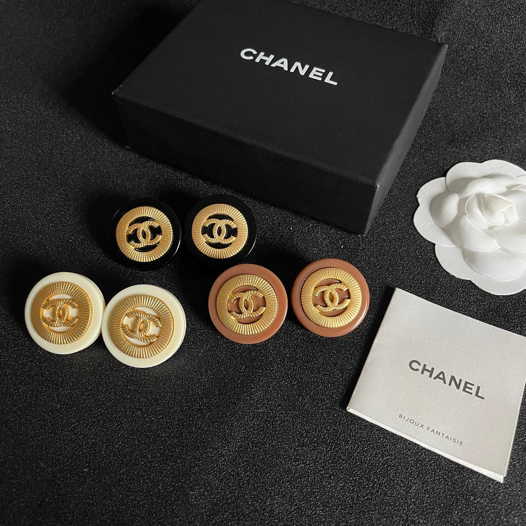 Chanel Interlocking C Stud Earrings - album image 10
