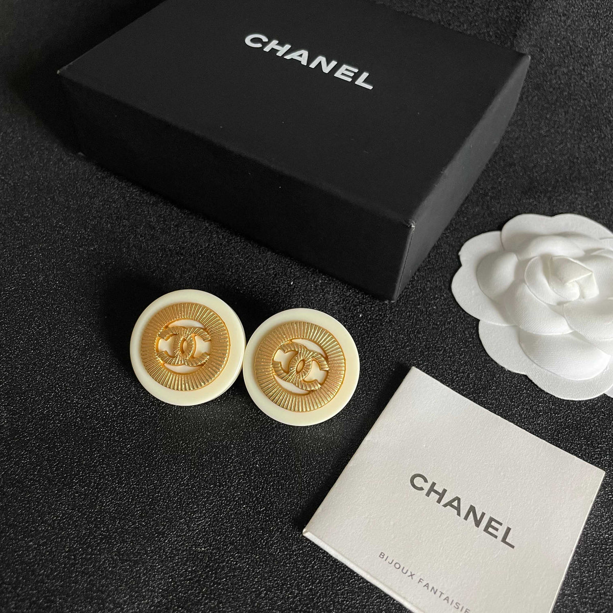 Chanel Interlocking C Stud Earrings - album image 5