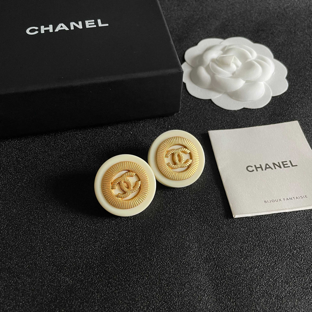 Chanel Interlocking C Stud Earrings - album image 6
