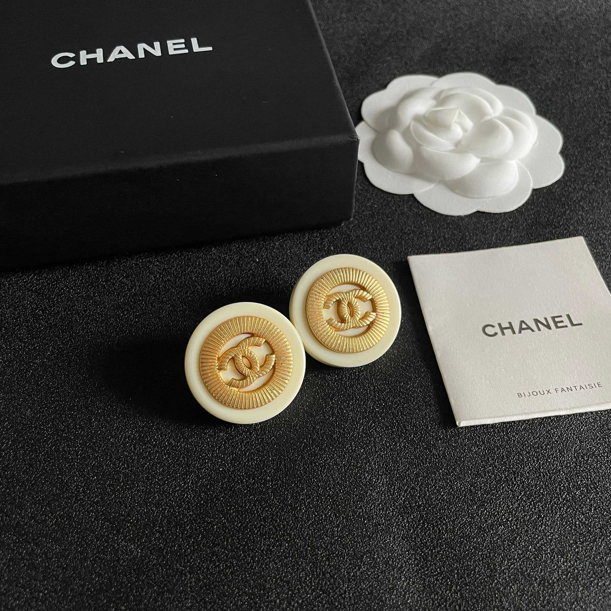 Chanel Interlocking C Stud Earrings - album image 6