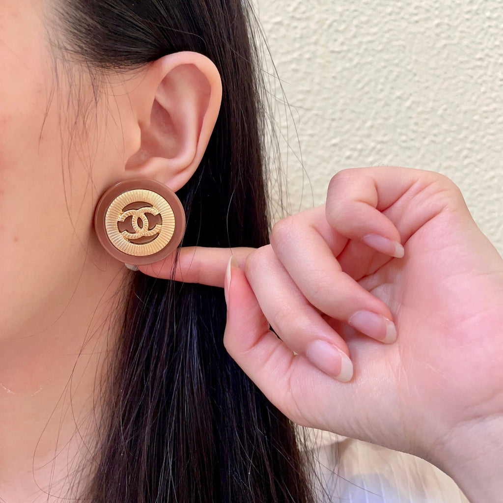 Chanel Interlocking C Stud Earrings - album image 2