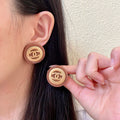 Chanel Interlocking C Stud Earrings - album image 1