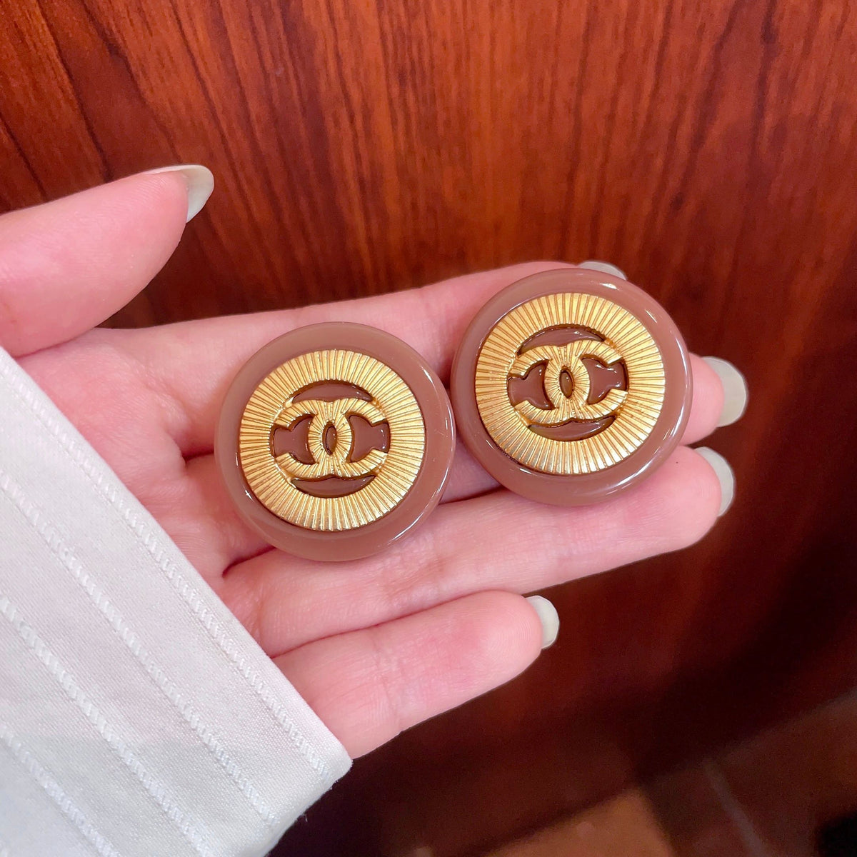 Chanel Interlocking C Stud Earrings - album image 4