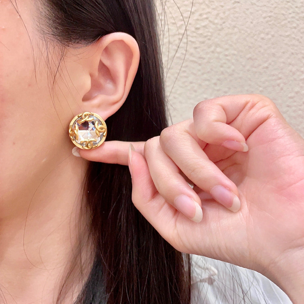 Chanel Interlocking C Stud Earrings - album image 2