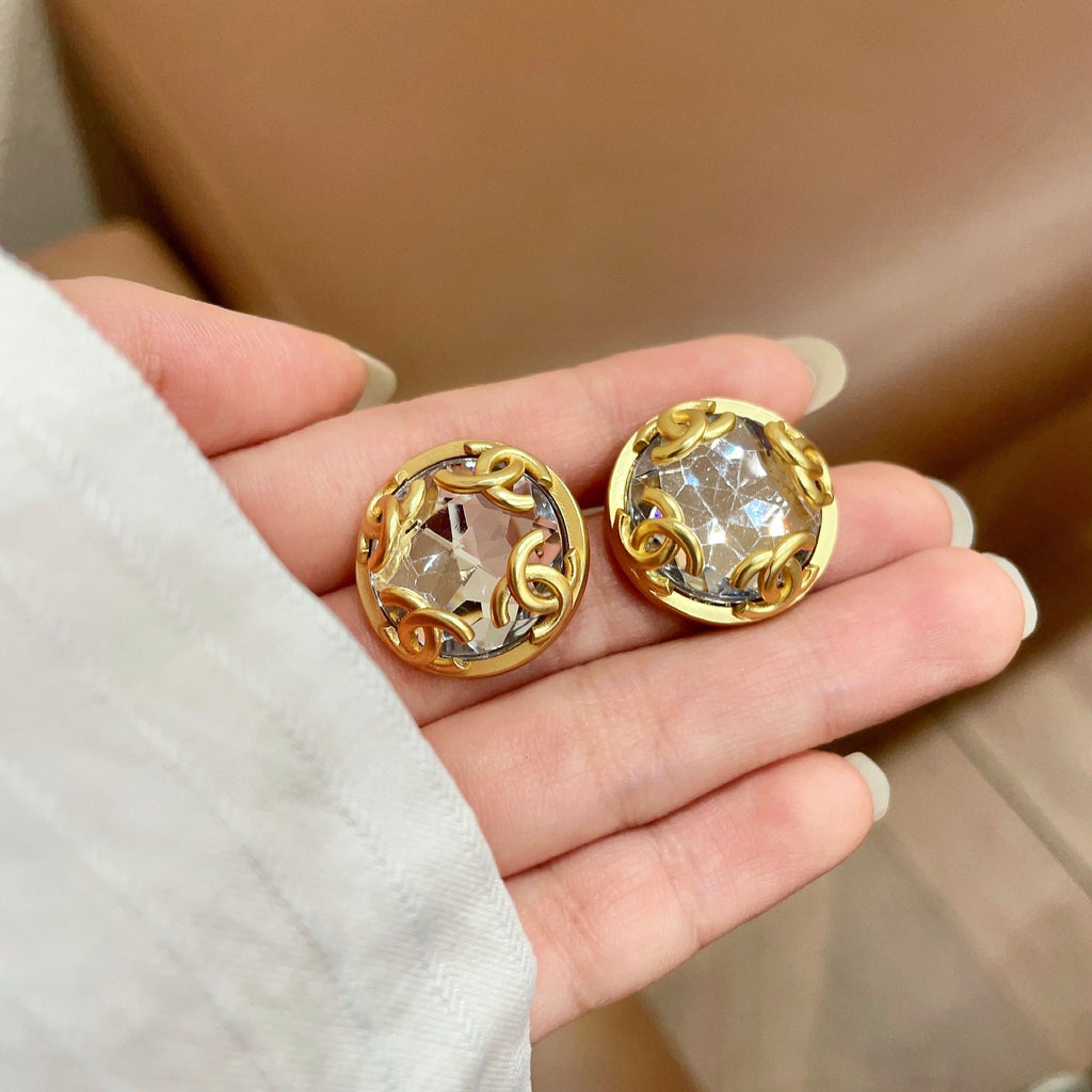 Chanel Interlocking C Stud Earrings - album image 4