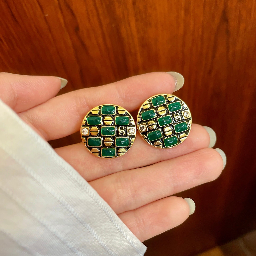 Chanel Interlocking C Stud Earrings - album image 4
