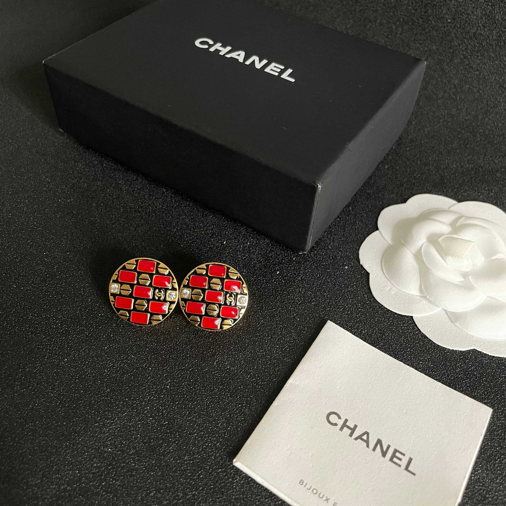 Chanel Interlocking C Stud Earrings - album image 5
