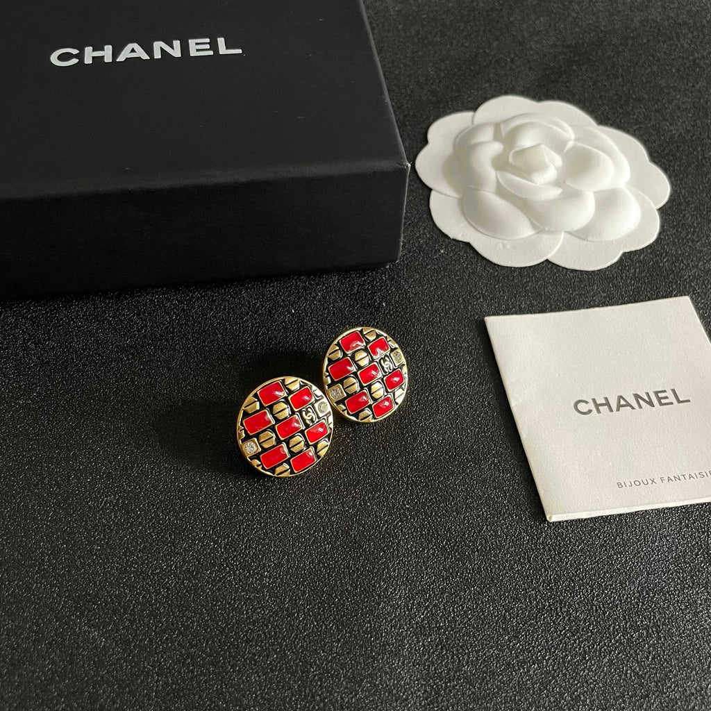 Chanel Interlocking C Stud Earrings - album image 6