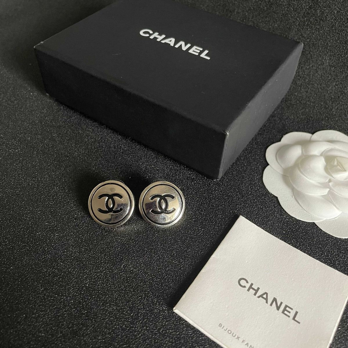 Chanel Interlocking C Stud Earrings - album image 5