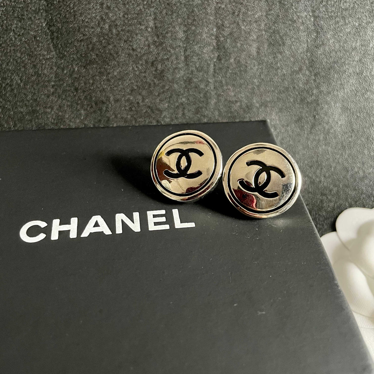 Chanel Interlocking C Stud Earrings - album image 9