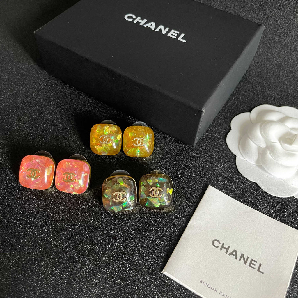 Chanel Interlocking C Stud Earrings - album image 10
