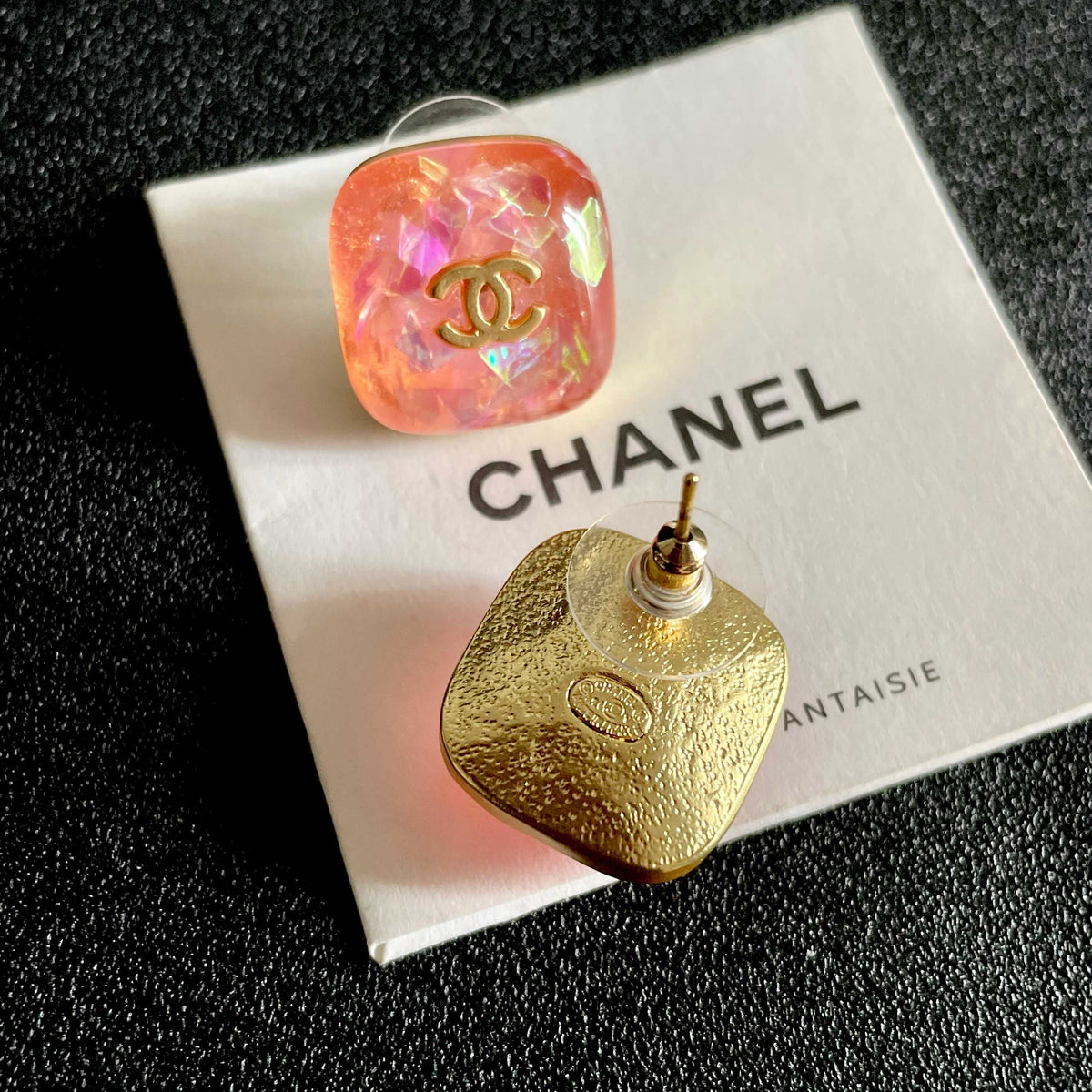 Chanel Interlocking C Stud Earrings - album image 7