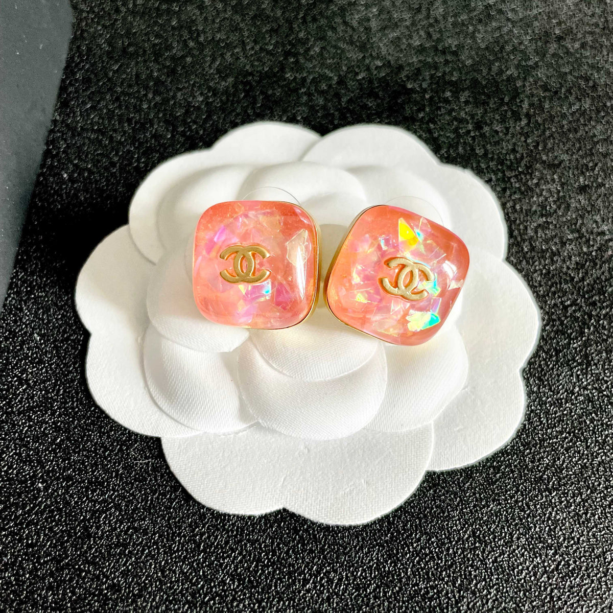 Chanel Interlocking C Stud Earrings - album image 8