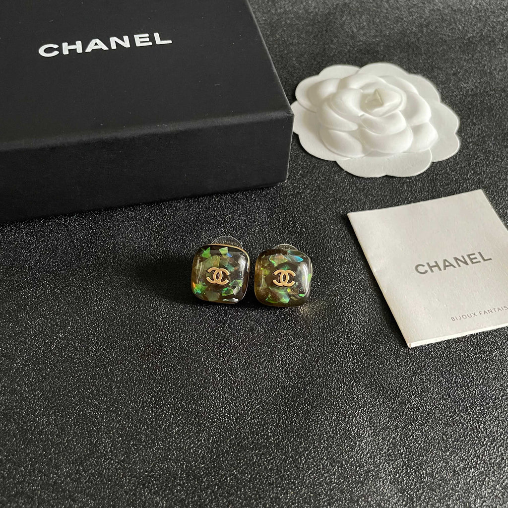 Chanel Interlocking C Stud Earrings - album image 6