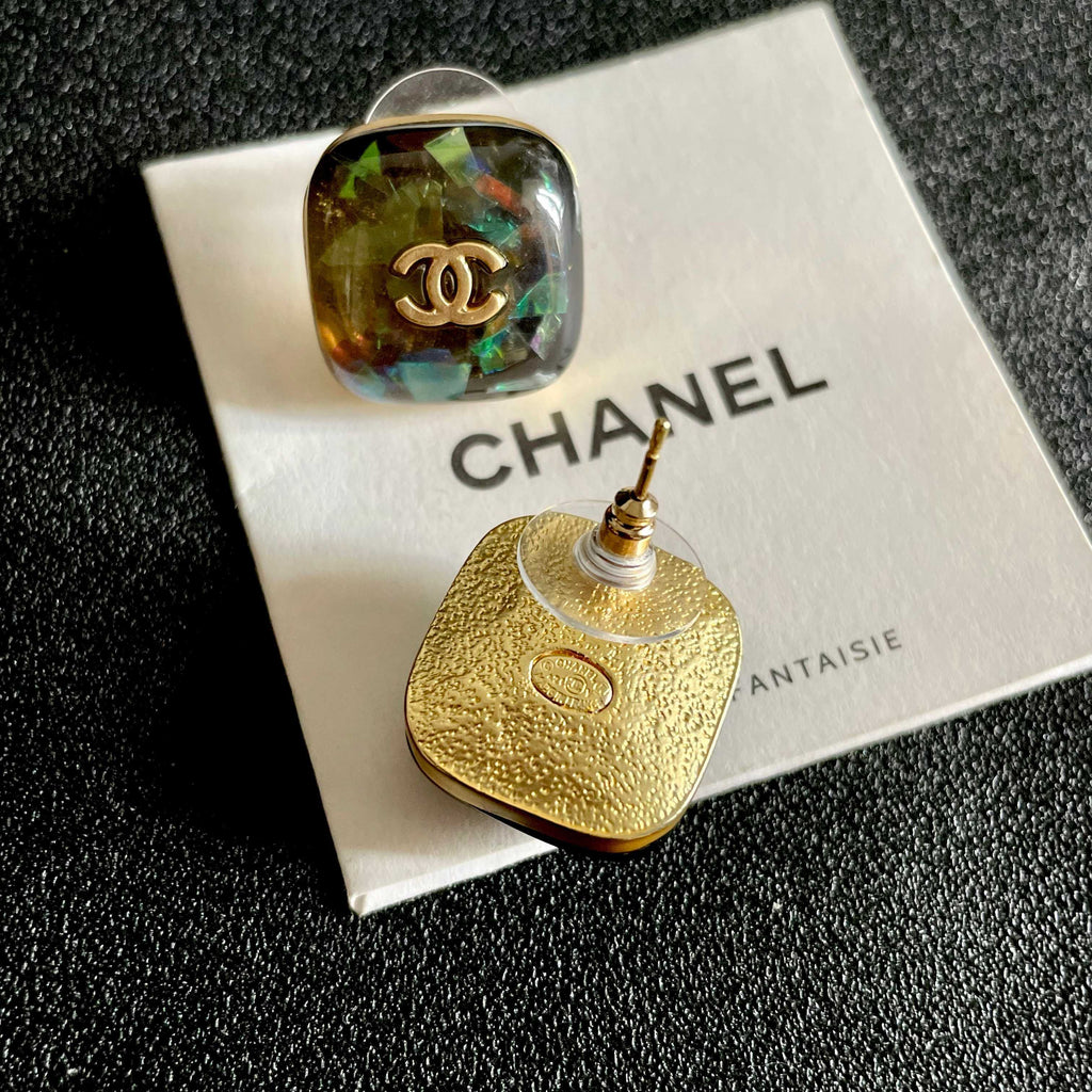 Chanel Interlocking C Stud Earrings - album image 7