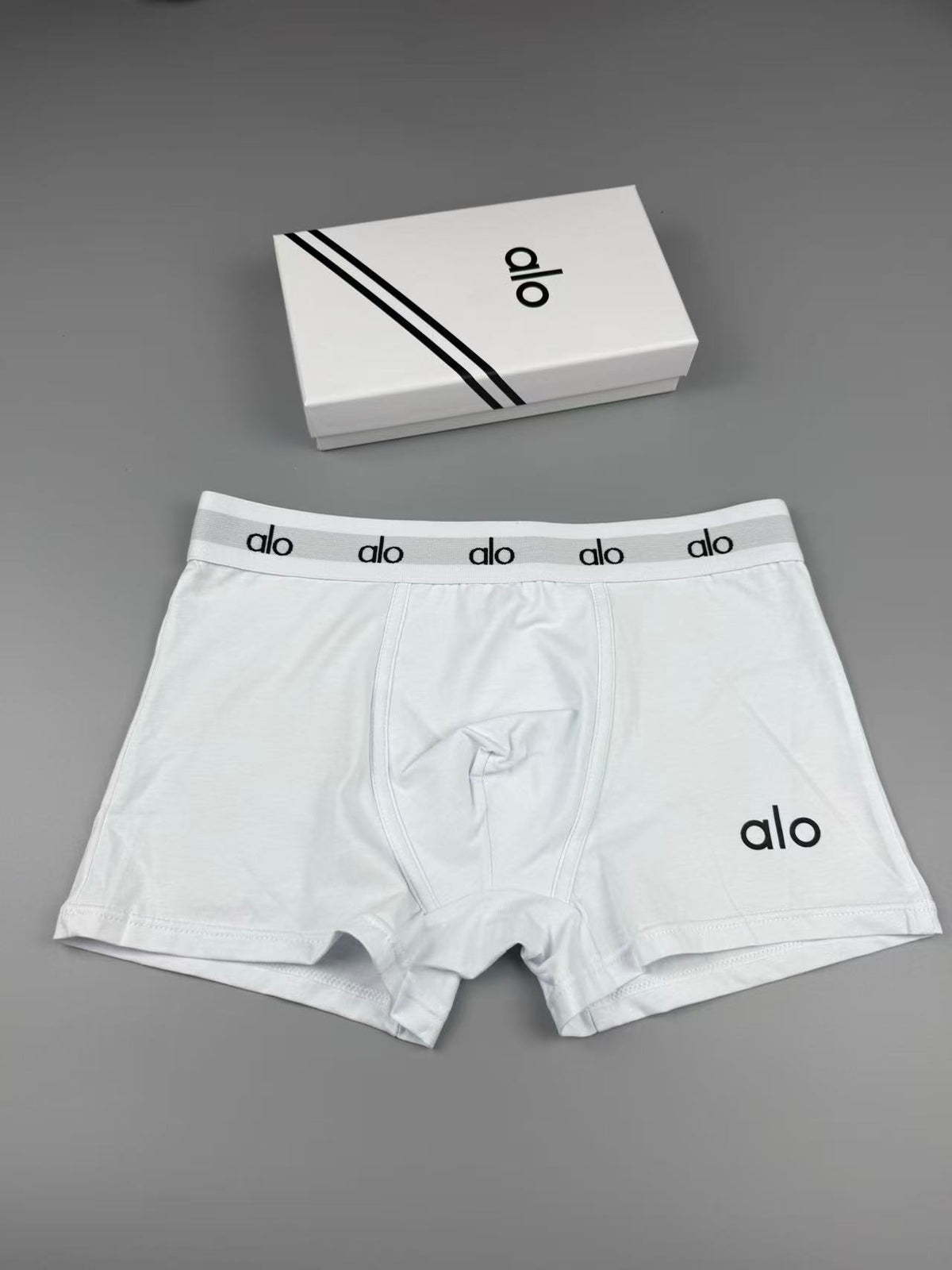 ALO Men's Heather Boxer Briefs with Logo Waistband - 3-Pack - image 5