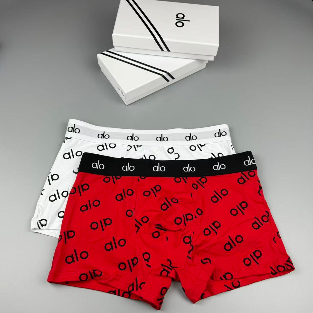 ALO Men's Allover Logo Boxer Briefs with Short Legs - 3-Pack - image 3