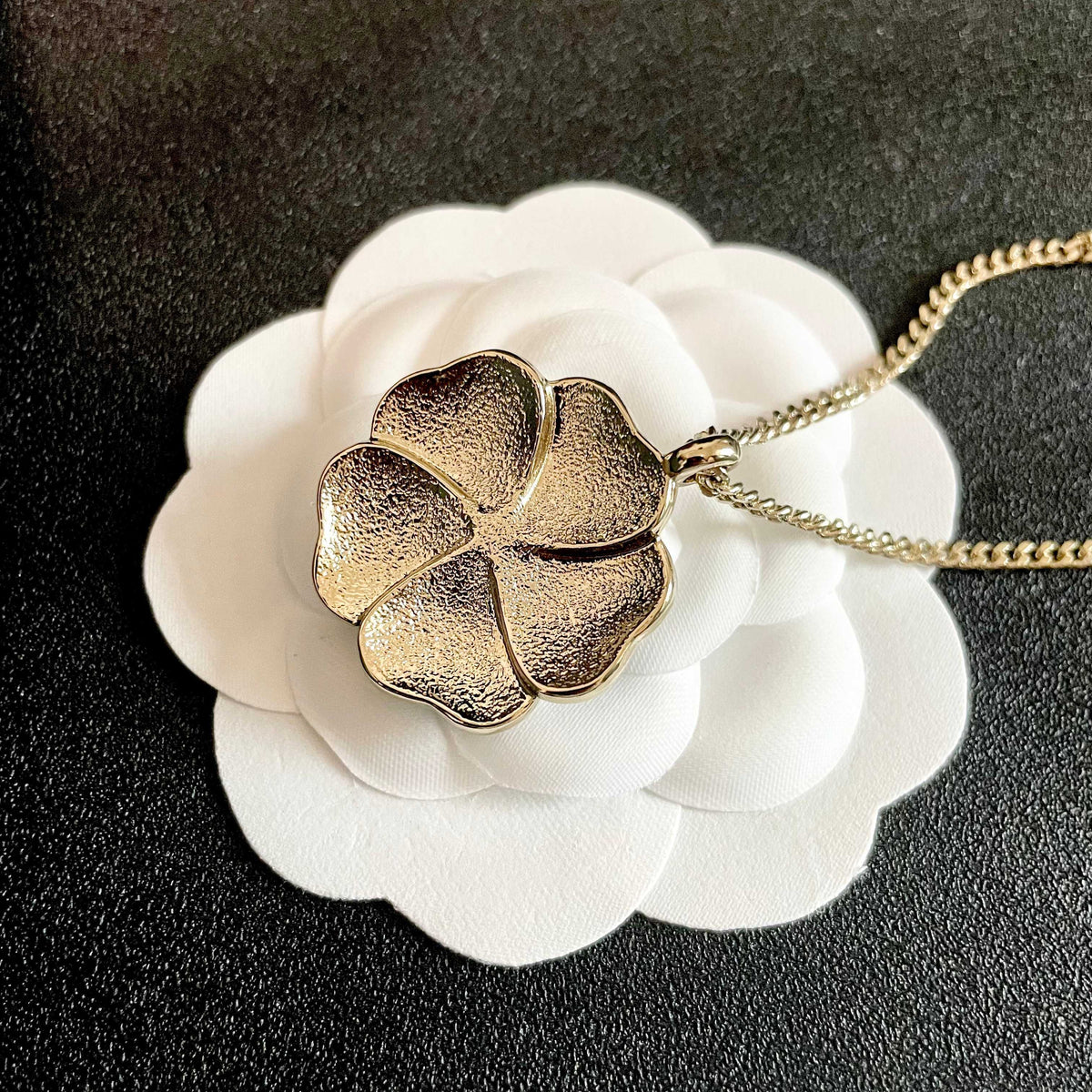 Chanel Interlocking C Camellia Necklace - album image 8