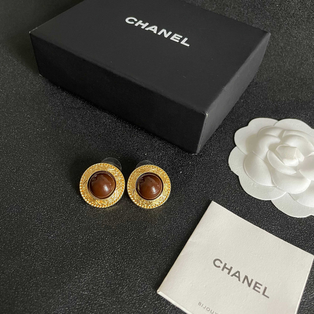 Chanel Interlocking C Stud Earrings - album image 5