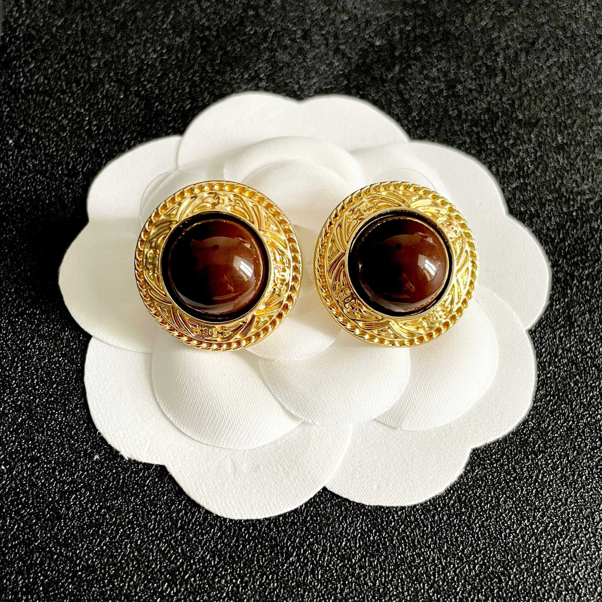 Chanel Interlocking C Stud Earrings - album image 8