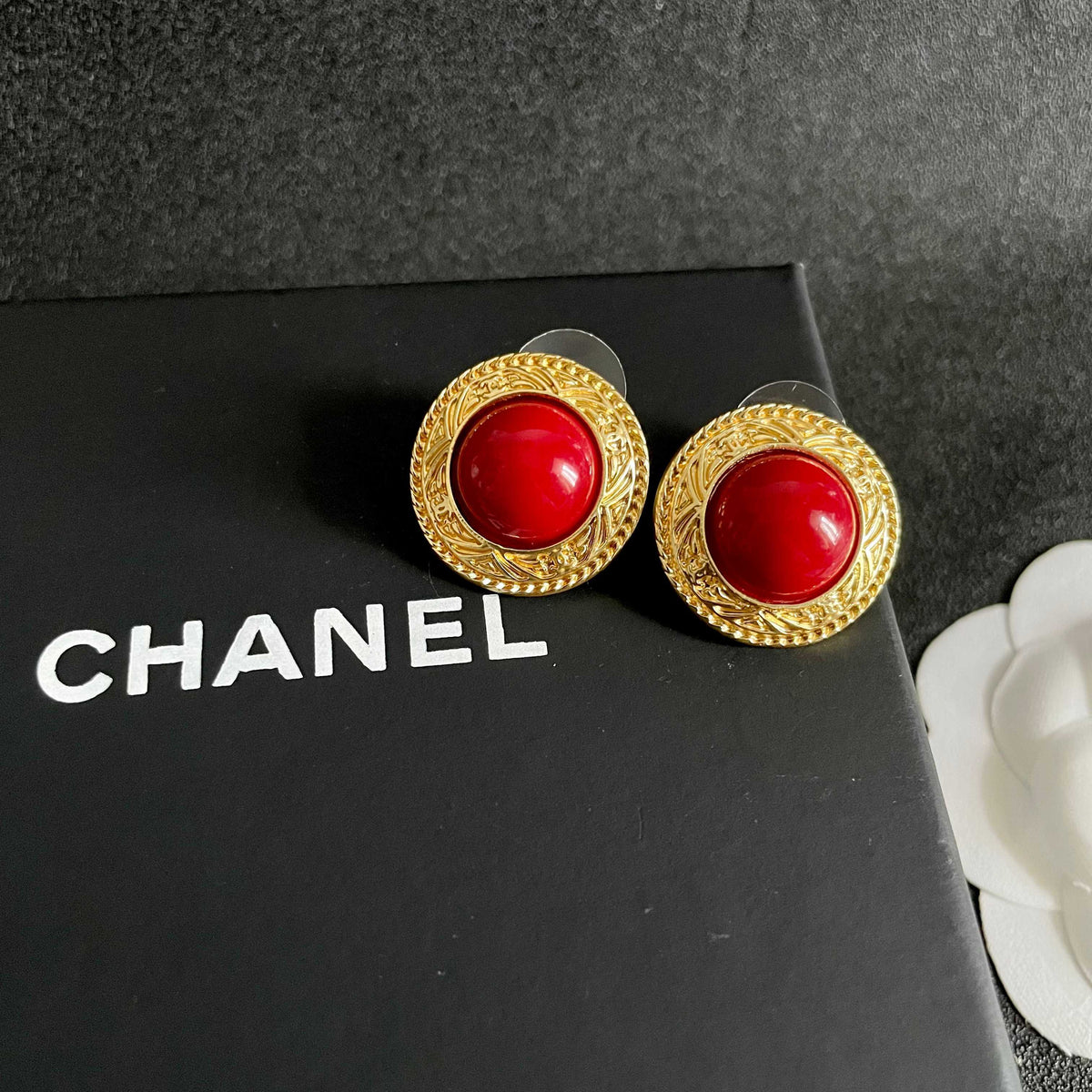 Chanel Interlocking C Stud Earrings - album image 9
