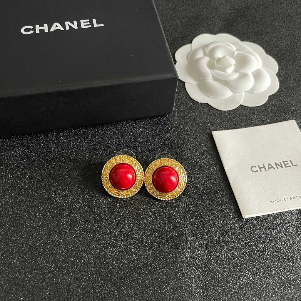Chanel Interlocking C Stud Earrings - album image 6