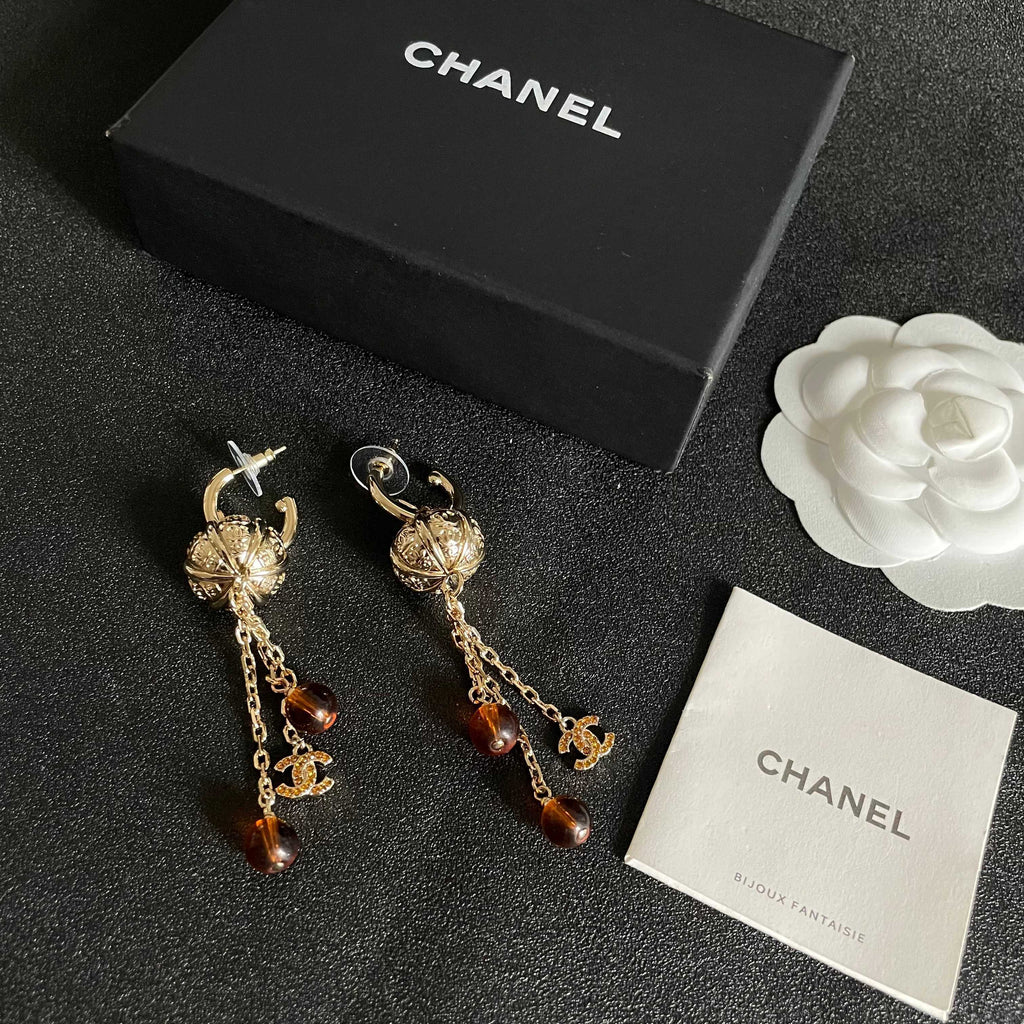 Chanel Interlocking C Crystal Accent Earrings - album image 5