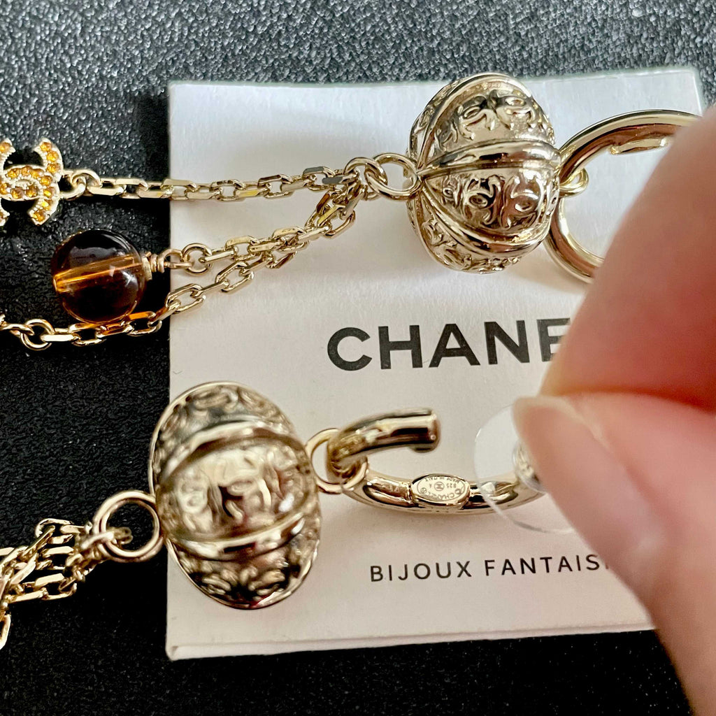 Chanel Interlocking C Crystal Accent Earrings - album image 7