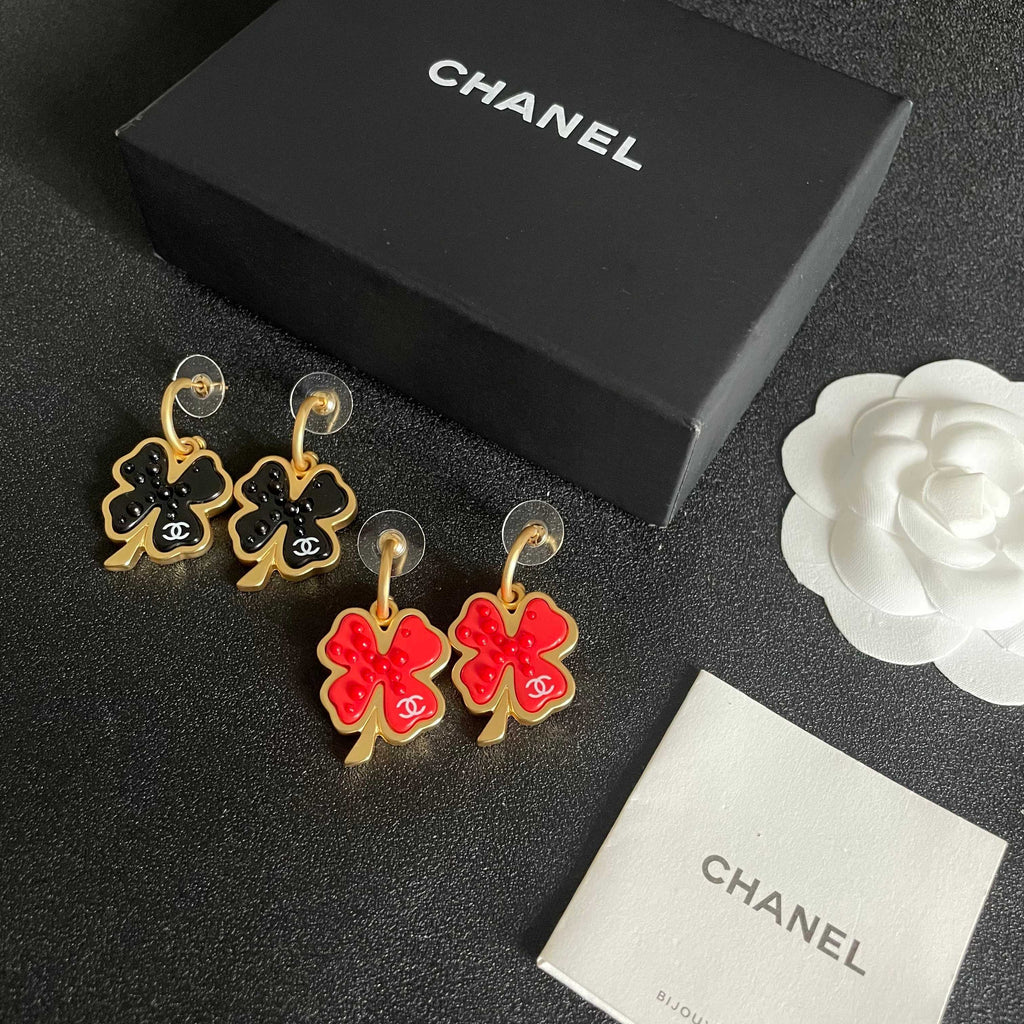 Chanel Interlocking C Camellia Earrings - album image 5