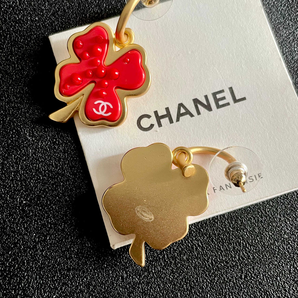 Chanel Interlocking C Camellia Earrings - album image 7