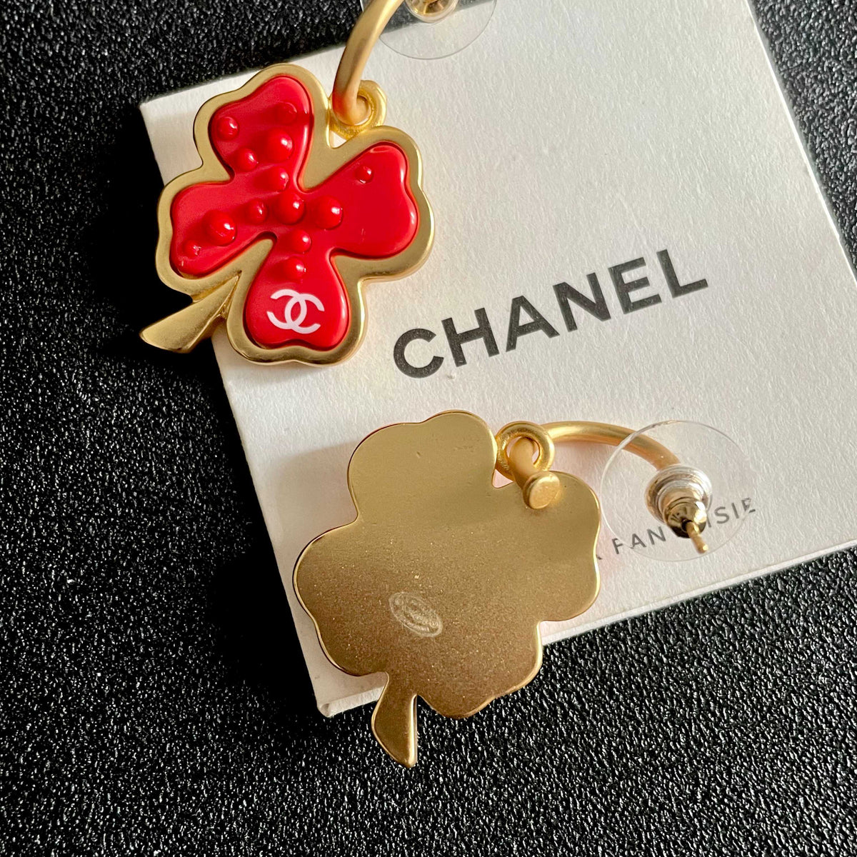 Chanel Interlocking C Camellia Earrings - album image 7