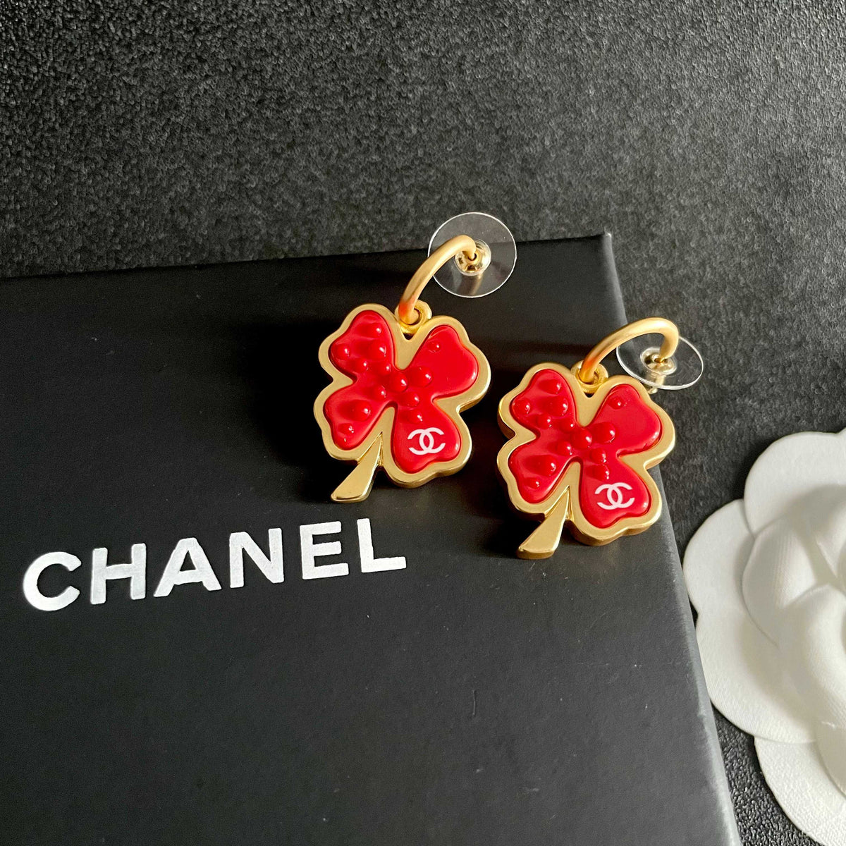Chanel Interlocking C Camellia Earrings - album image 9