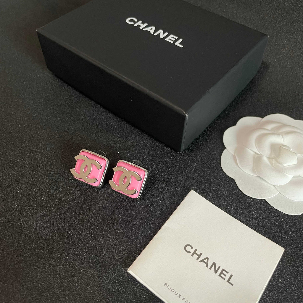 Chanel Interlocking C Stud Earrings - album image 5