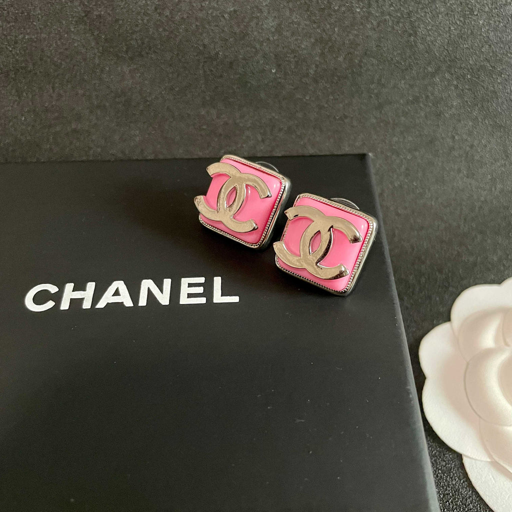 Chanel Interlocking C Stud Earrings - album image 9