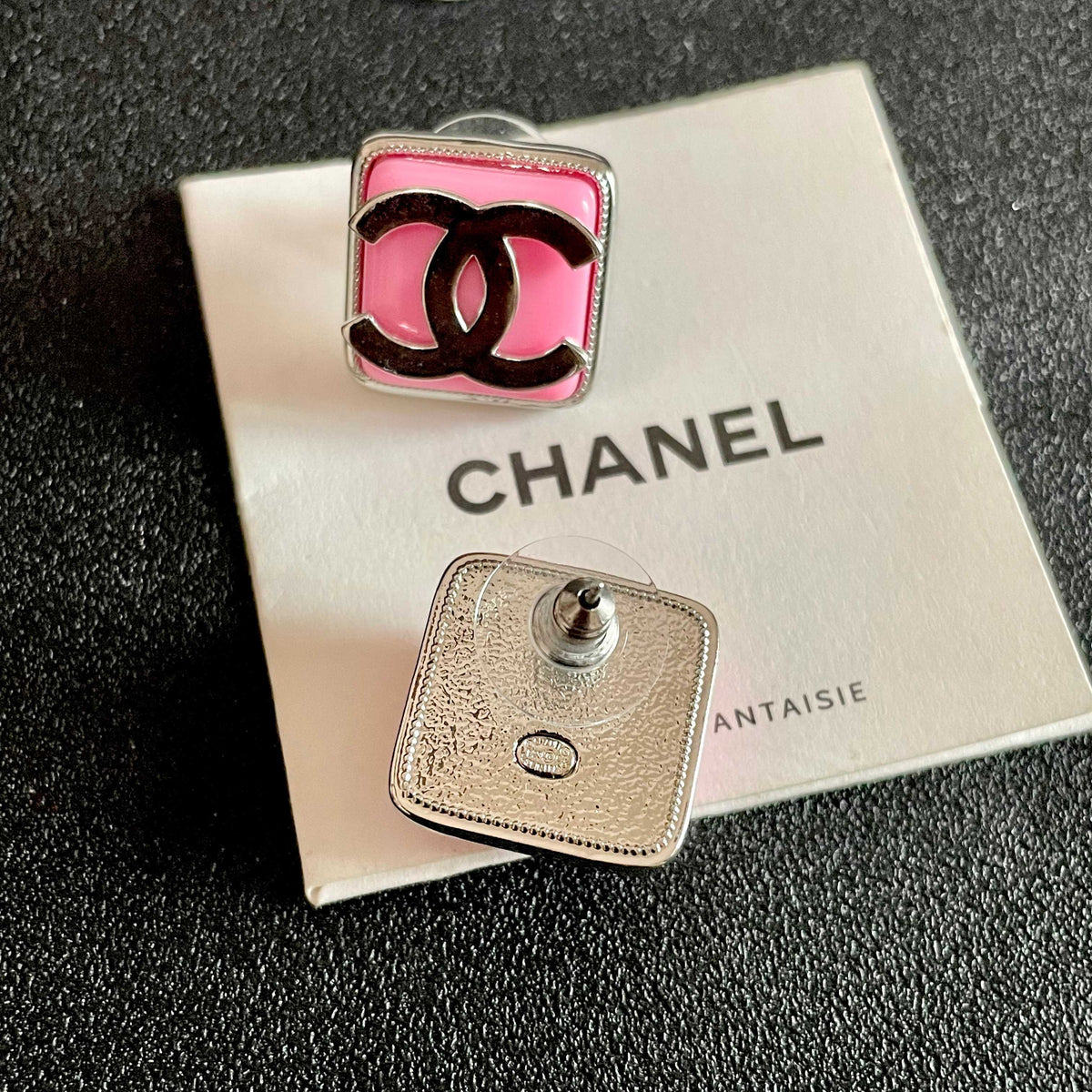 Chanel Interlocking C Stud Earrings - album image 7