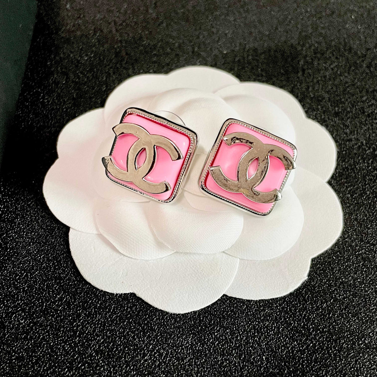 Chanel Interlocking C Stud Earrings - album image 8