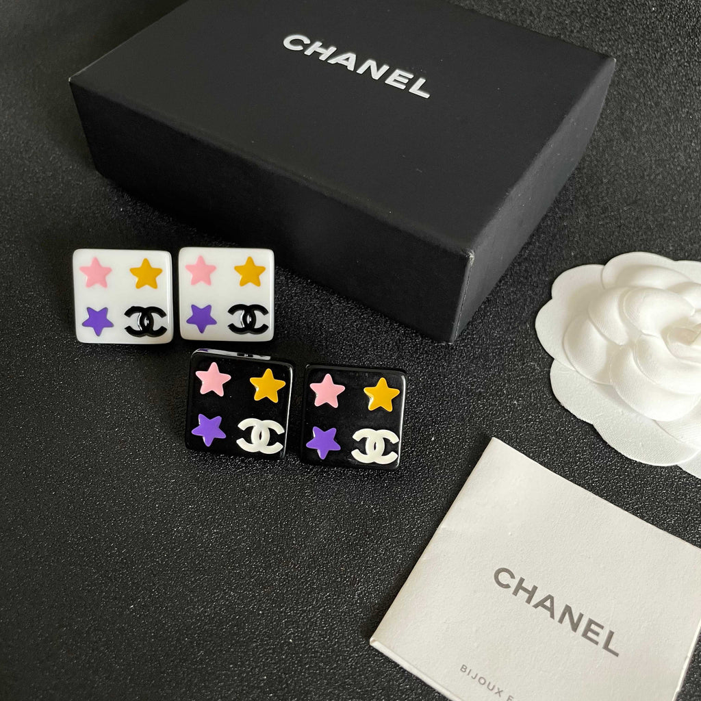Chanel Interlocking C Star Stud Earrings - album image 5