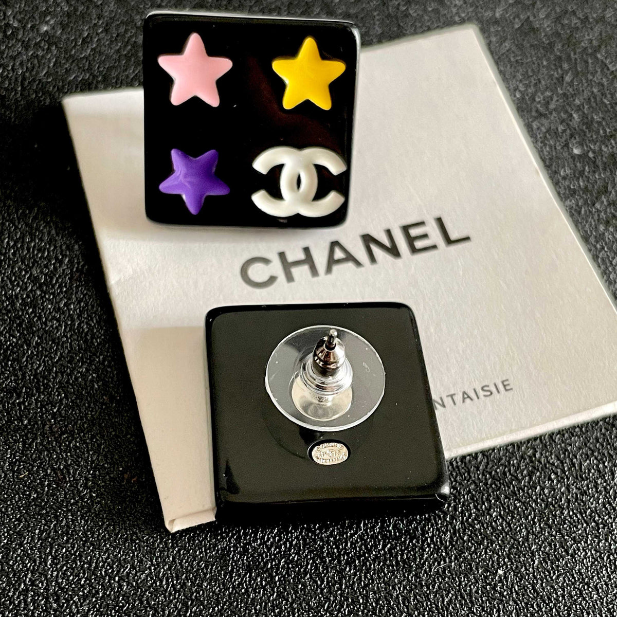 Chanel Interlocking C Star Stud Earrings - album image 7