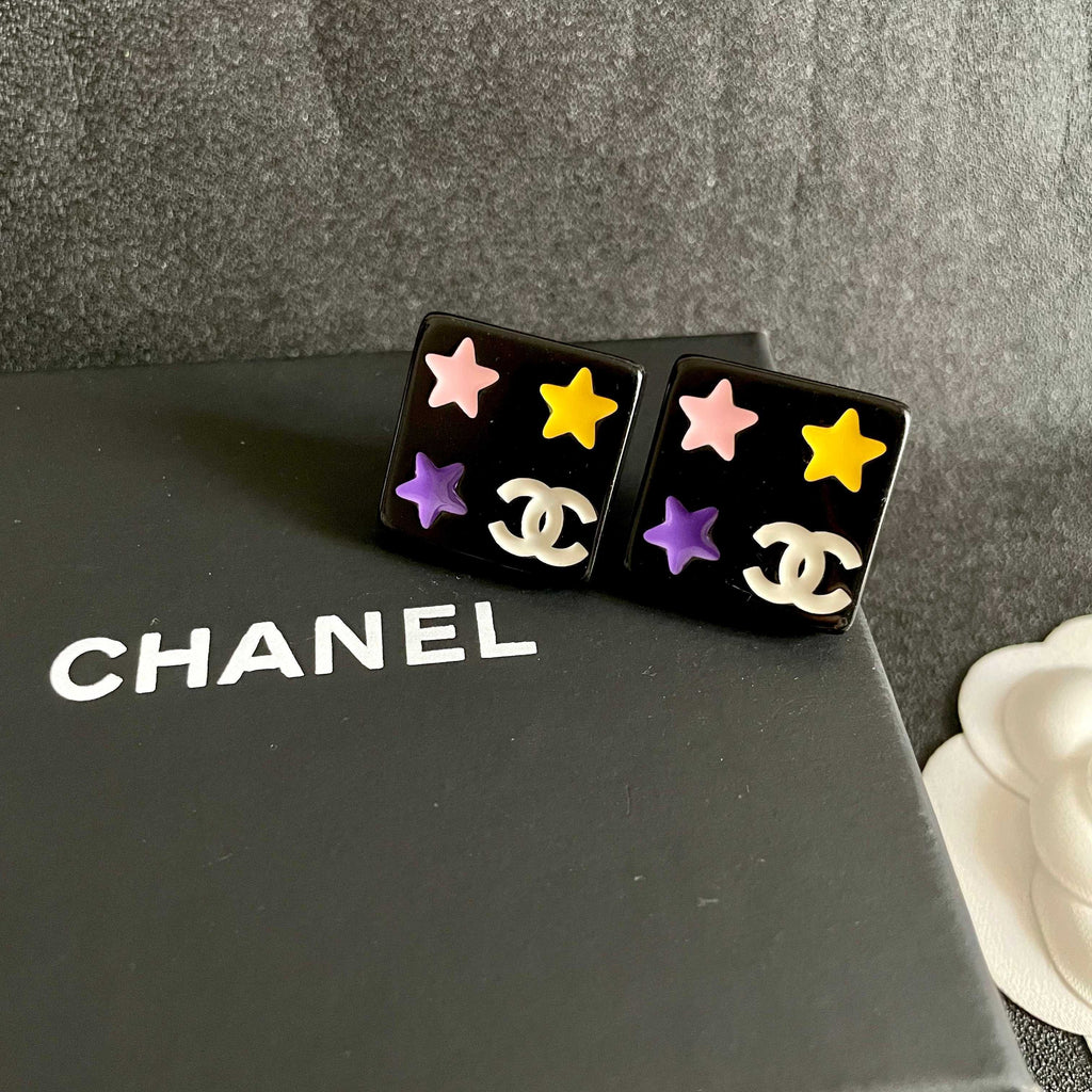 Chanel Interlocking C Star Stud Earrings - album image 9