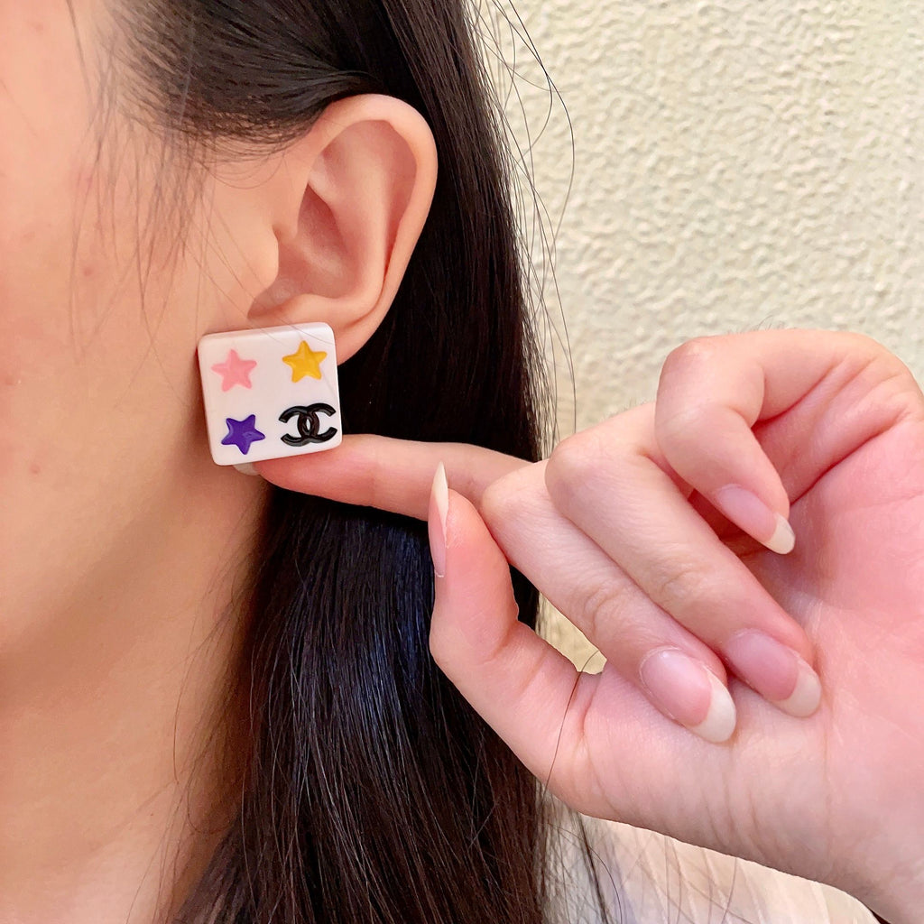 Chanel Interlocking C Star Stud Earrings - album image 2