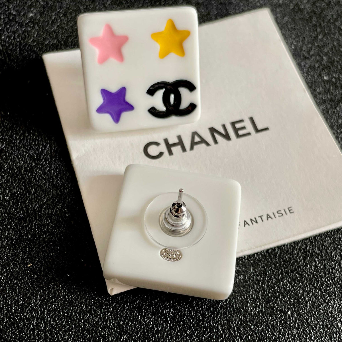 Chanel Interlocking C Star Stud Earrings - album image 7