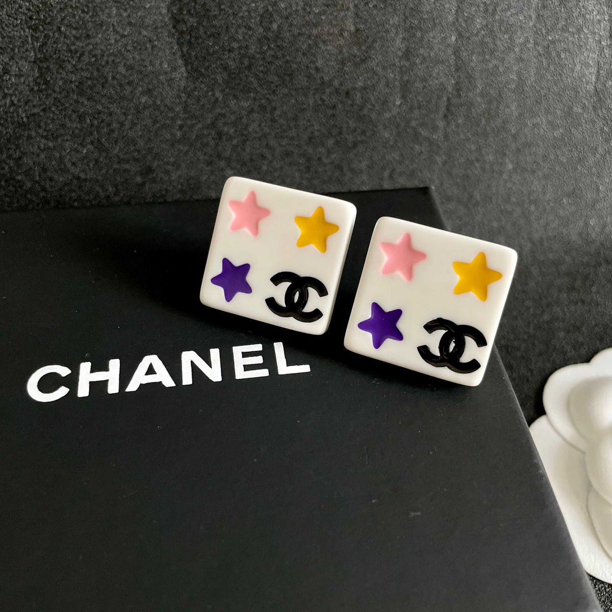 Chanel Interlocking C Star Stud Earrings - album image 9