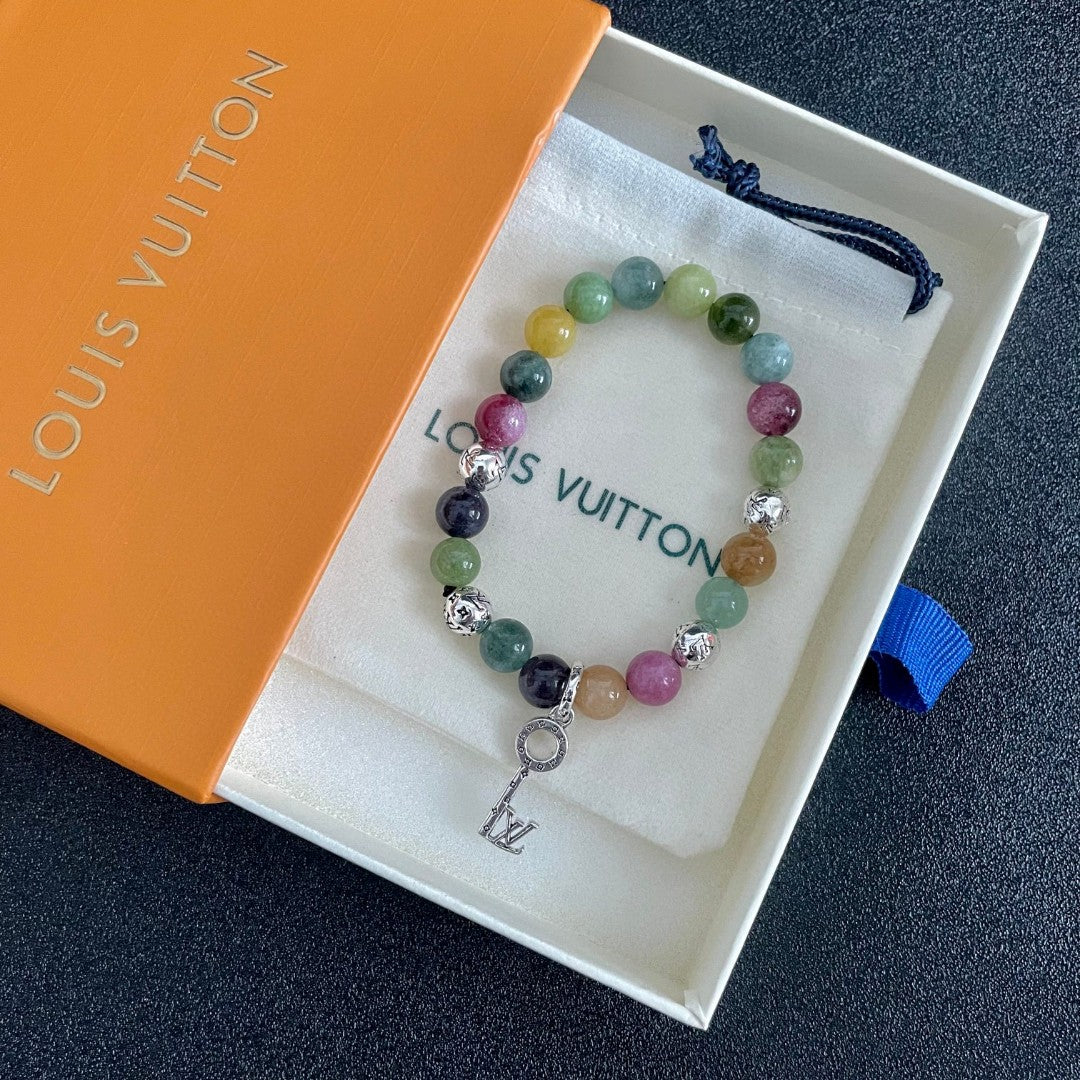 Louis Vuitton Mother-of-Pearl Pearl Monogram LV Letter Bracelet - album image 8
