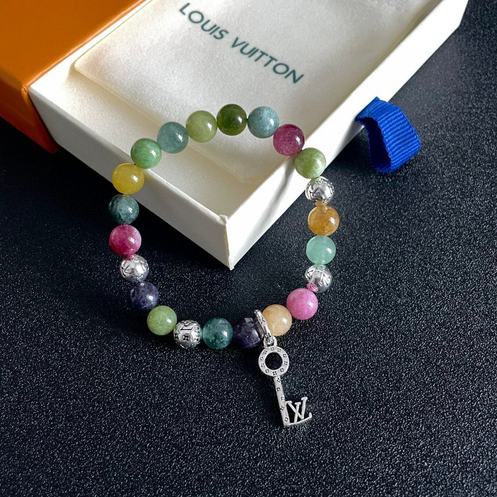 Louis Vuitton Mother-of-Pearl Pearl Monogram LV Letter Bracelet - album image 7