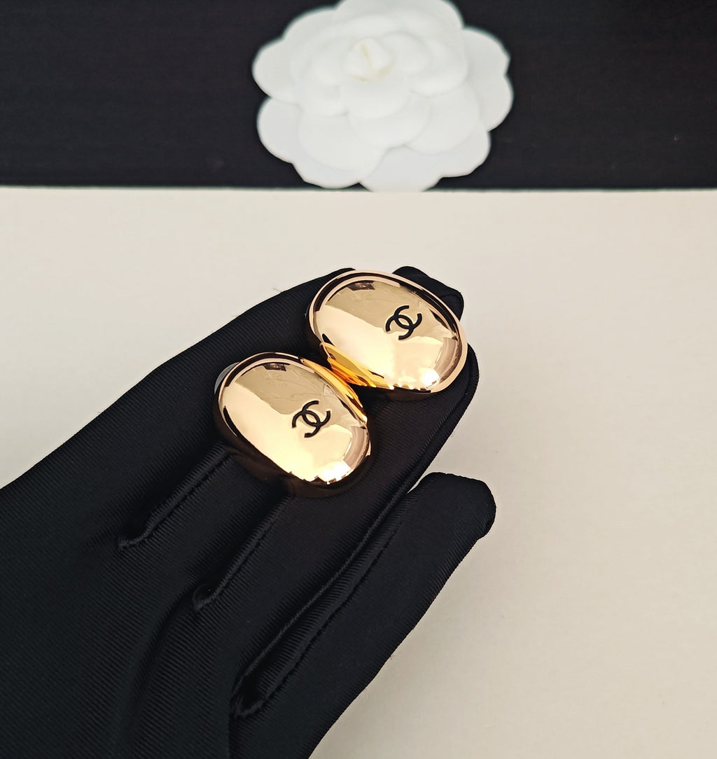 Chanel Gold-Tone Stud Earrings - album image 1